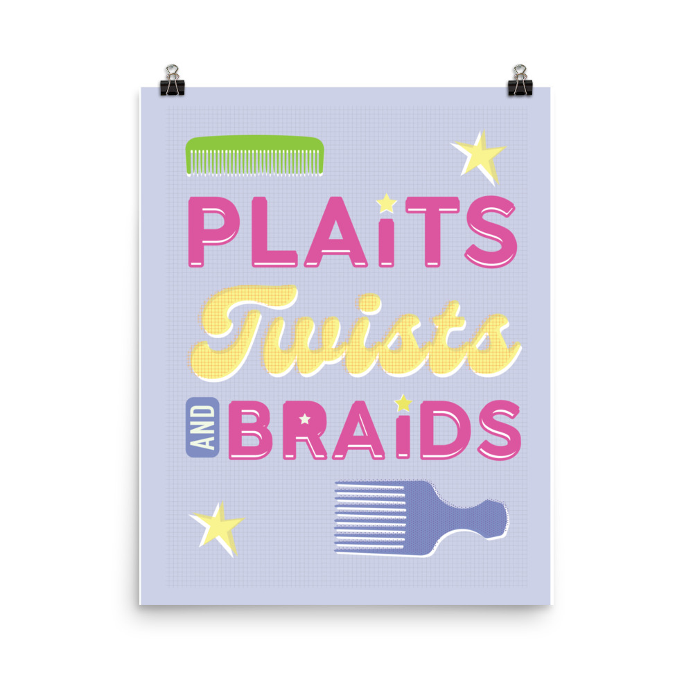 Plaits, Twists and Braids (Bright Colors)